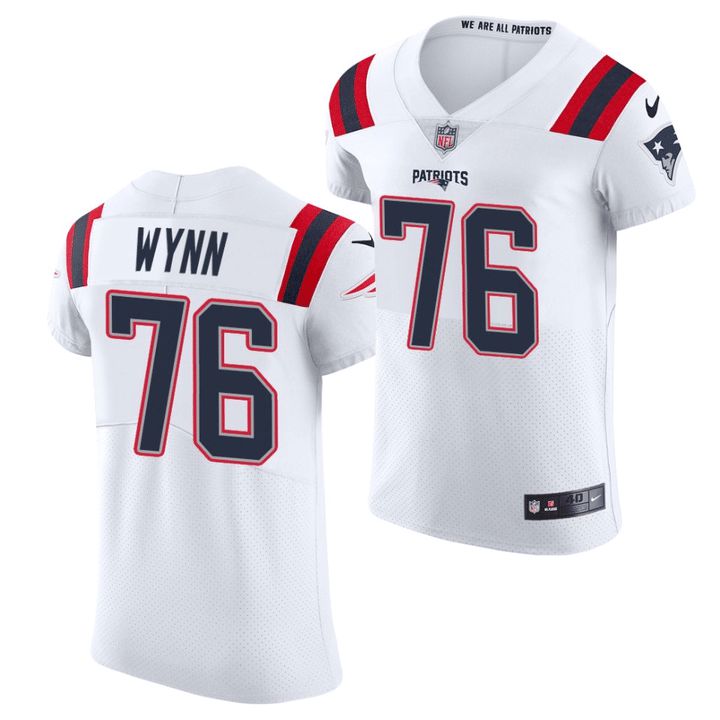 Men New England Patriots #76 Isaiah Wynn Nike White Vapor Elite NFL Jersey